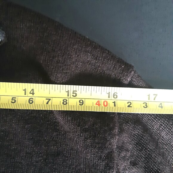 Banana Republic SZ XL Zip Up Merino Chocolate Brown Men's Mock Neck Cardigan - Picture 10 of 15